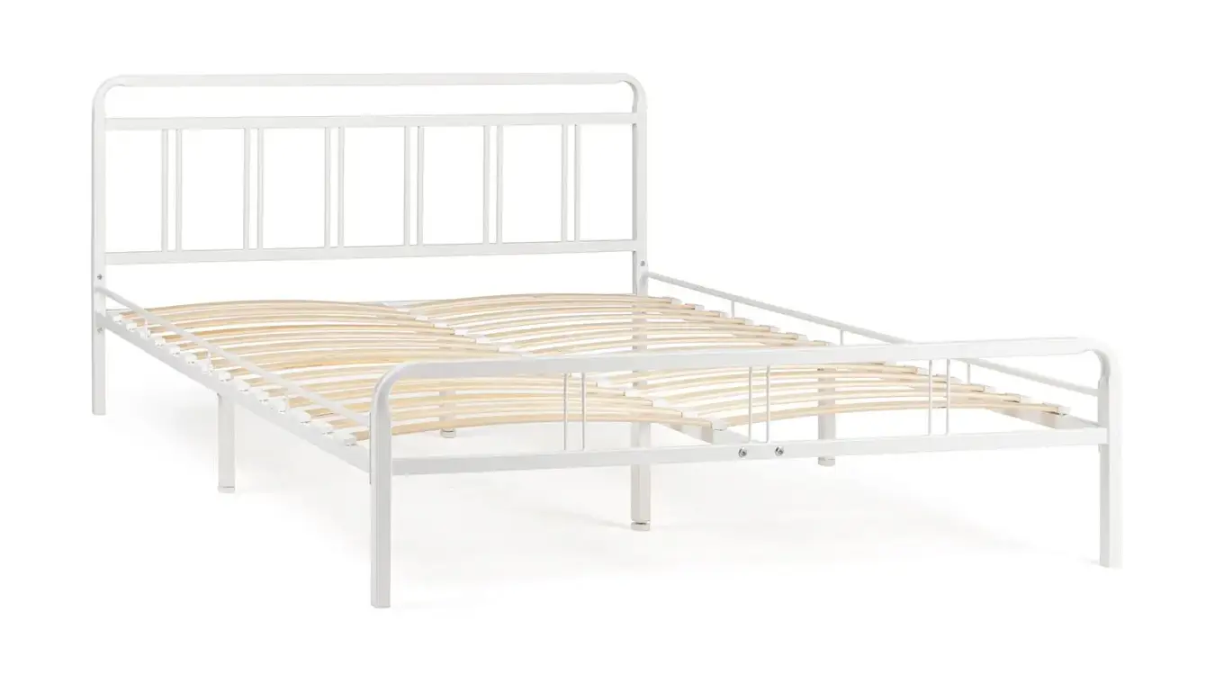 Современная металлическая кровать Avinon, цвет белый в спальню Askona фотография товара - 6 - большое изображение
