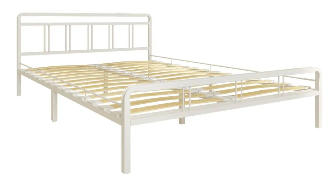 Современная металлическая кровать Avinon, цвет белый в спальню Askona фотография товара - 9 - большое изображение